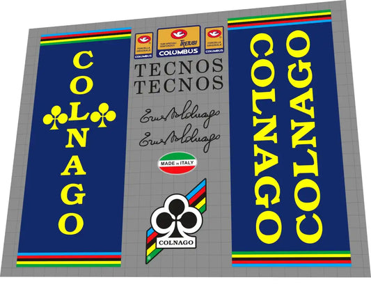 Colnago Tecnos Frame Decal Set