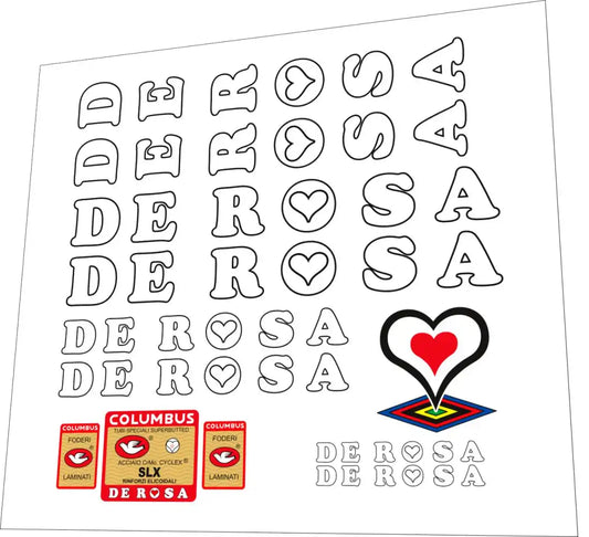De Rosa Professional Frame Decal Set - 1987