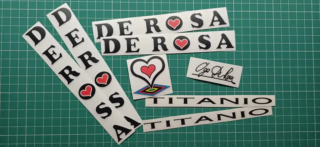 1994 De Rosa Titanio Frame Decal Set