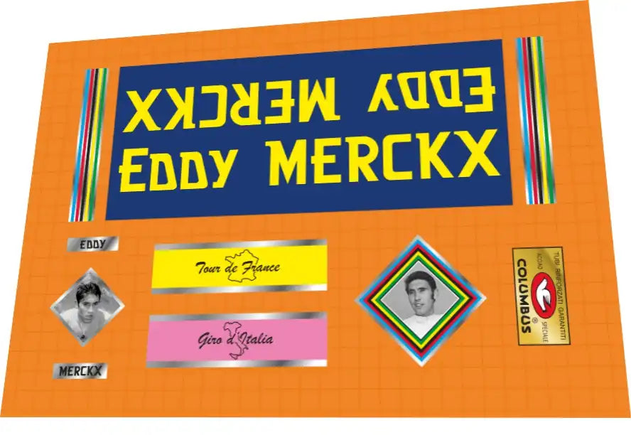 1970s Eddy Merckx Frame Decal Set