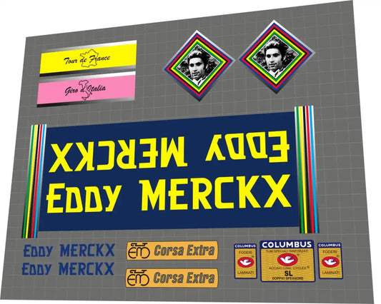 1987 Eddy Merckx Corsa Extra Frame Decal Set