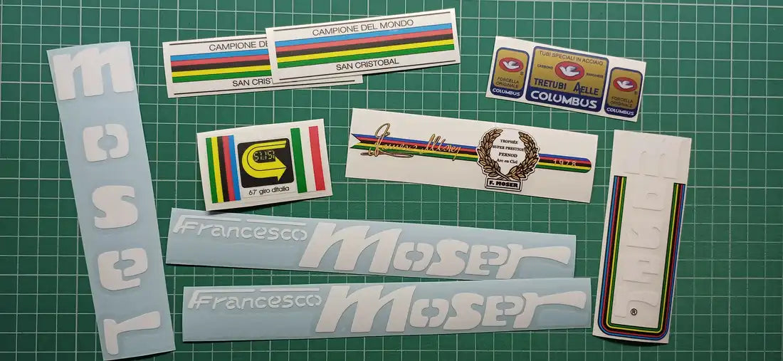 1978 F. Moser Super Prestige Frame Decal Set