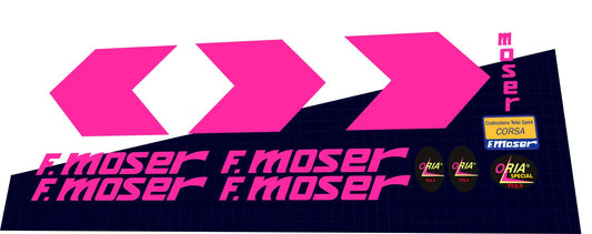 1989 F. Moser Corsa Frame Decal Set