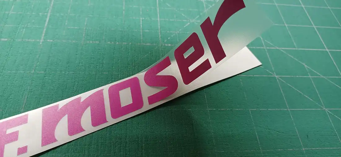 1991 F. Moser Leader NP Pink Frame Decal Set