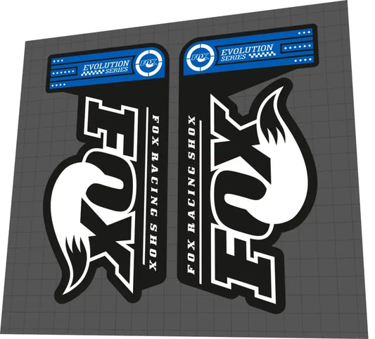 2013 Fox Evolution Series 32 Float Blue Fork Decal Set