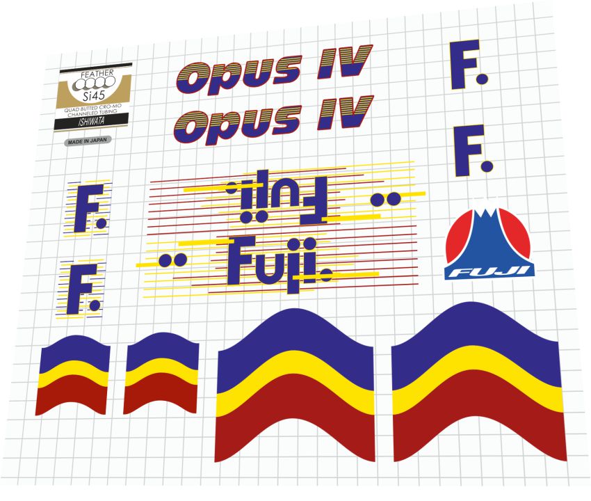 1988 Fuji Opus IV Frame Decal Set