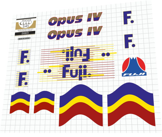 1988 Fuji Opus IV Frame Decal Set