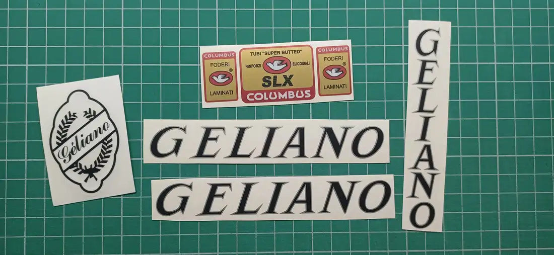 1990 Geliano 115S Frame Decal Set