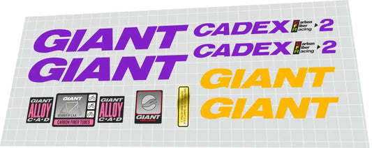 1992 Giant Cadex CFR2 Frame Decal Set