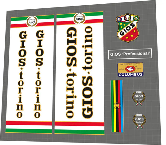 1986 Gios Torino Professional White Frame Decal Set (Copy)
