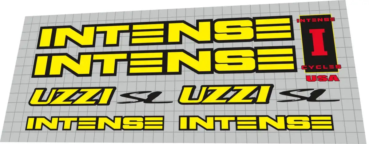 1998 Intense Uzzi SL Frame Decal Set