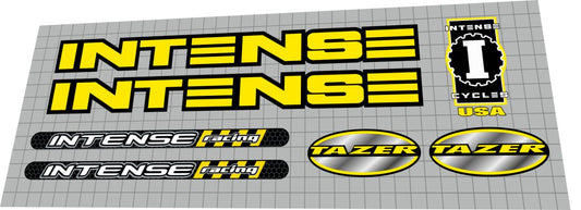 1999 Intense Tazer Frame Decal Set