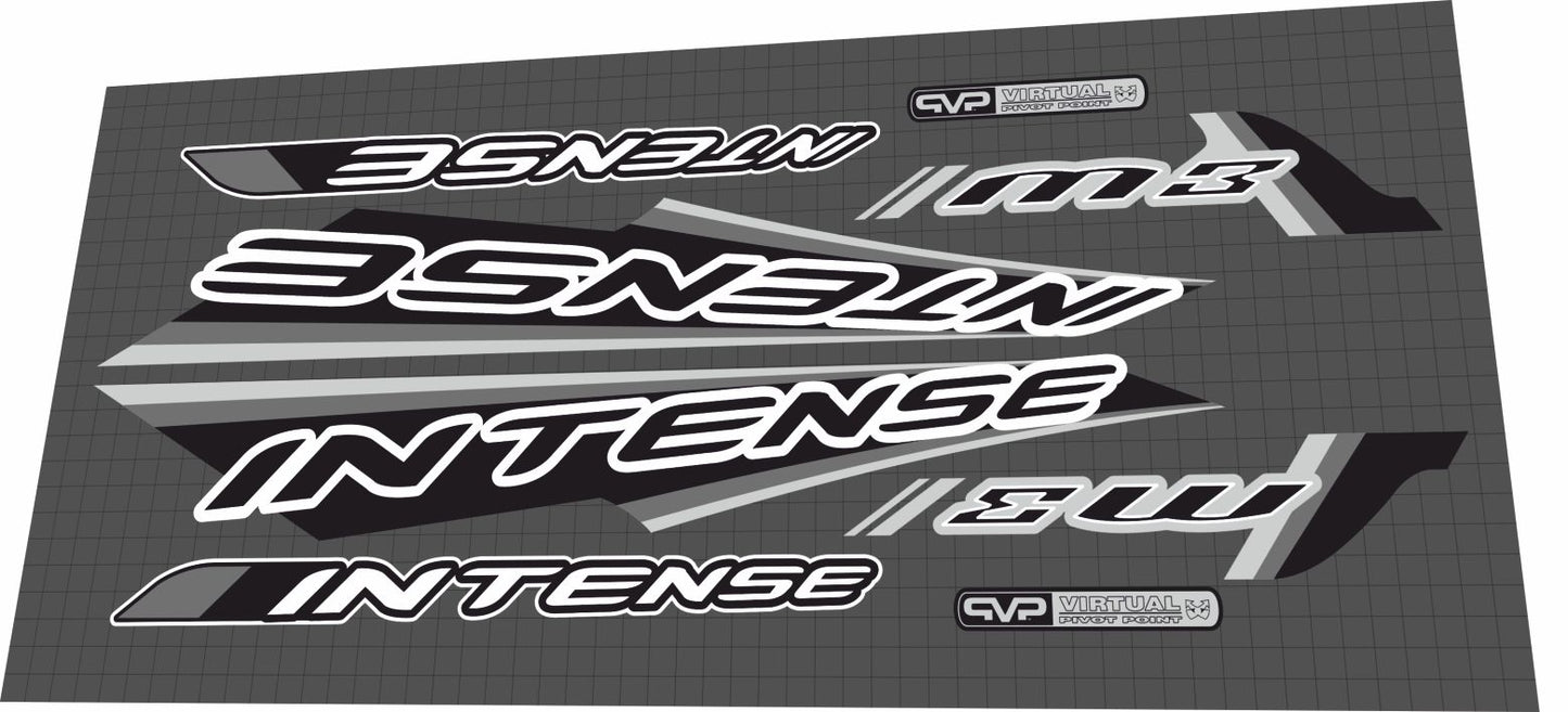 2005 Intense M3 Gray Frame Decal Set
