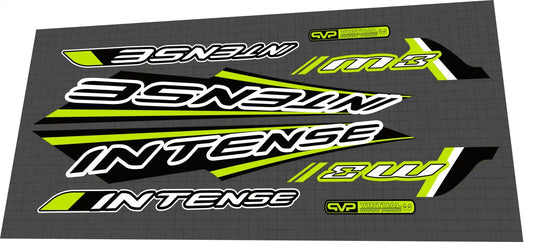 2005 Intense M3 Green Frame Decal Set