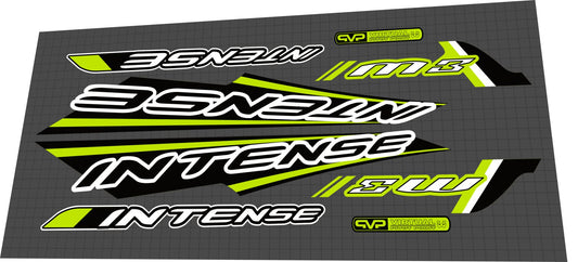 2005 Intense M3 Green Frame Decal Set