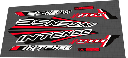 2005 Intense M3 Red Frame Decal Set
