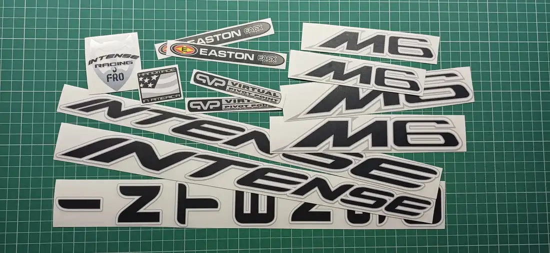 2008 Intense M6 Frame Decal Set