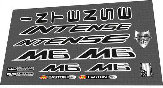2008 Intense M6 Frame Decal Set