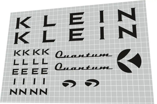 2001 Klein Quantum Black Frame Decal Set