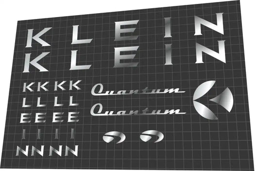 2001 Klein Quantum Silver Frame Decal Set