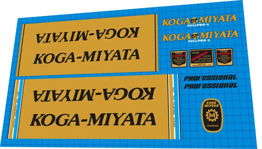 1980 Koga Miyata Fullpro-L Frame Decal Set