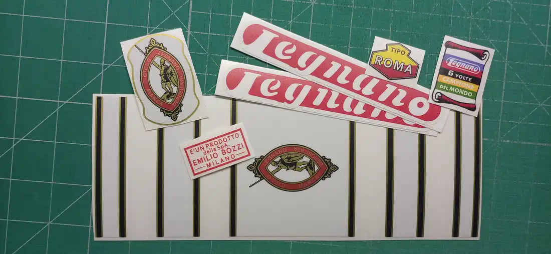1953 Legnano Tipo Roma Frame Decal Set