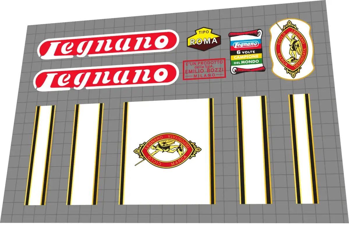 1953 Legnano Tipo Roma Frame Decal Set