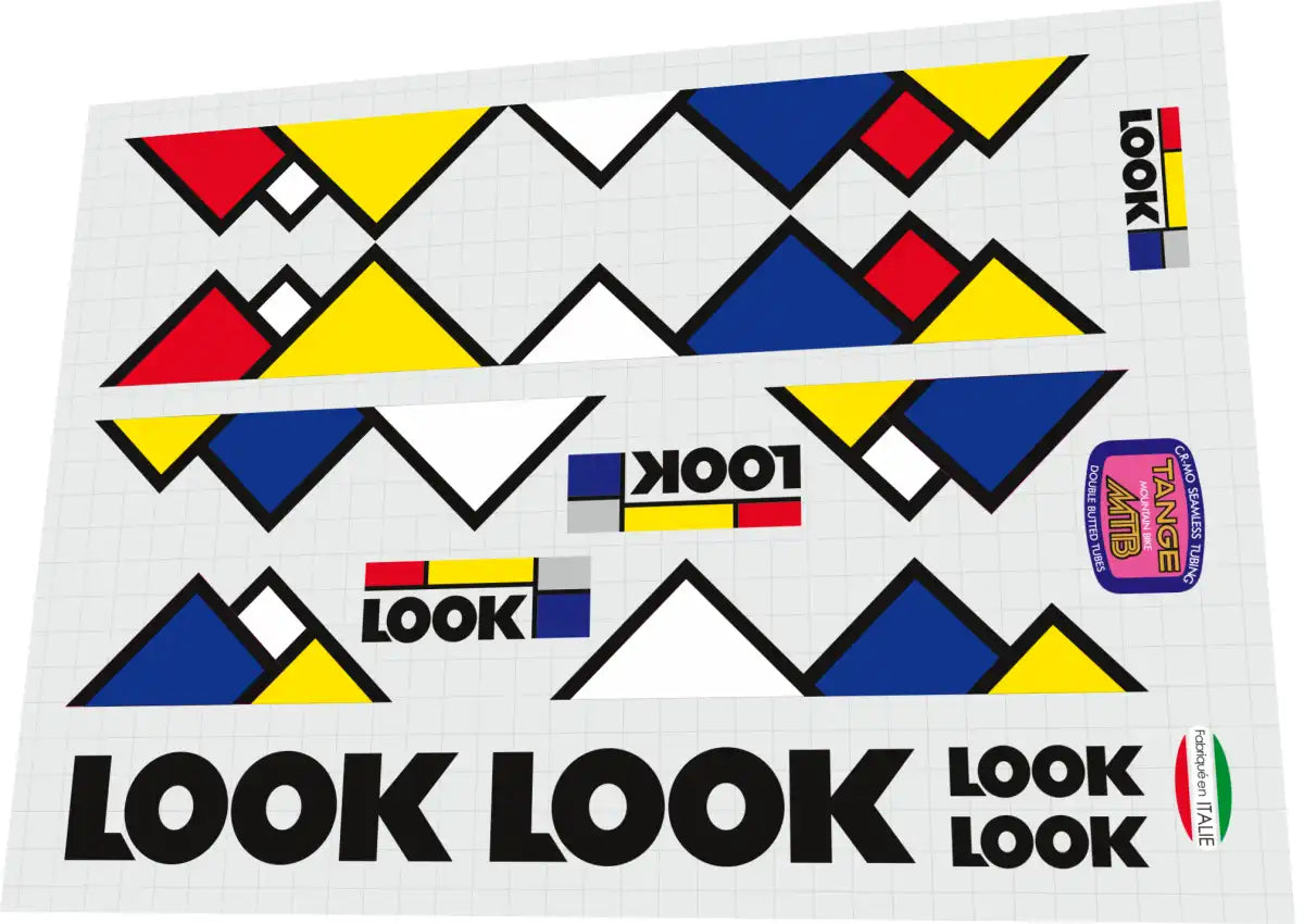 1989 Look MTB Frame Decal Set