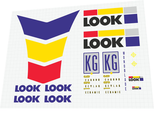 1996 Look KG 196 Frame Decal Set