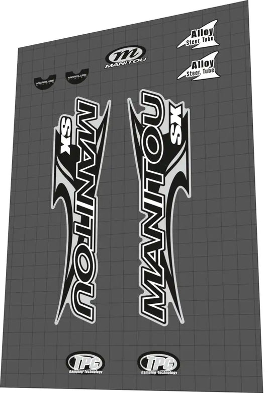 1999 Manitou SX Gray Fork Decal Set