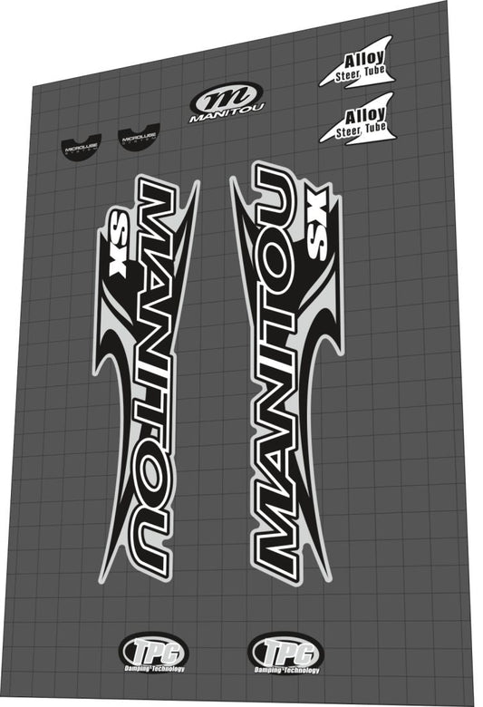 1999 Manitou SX Gray Fork Decal Set