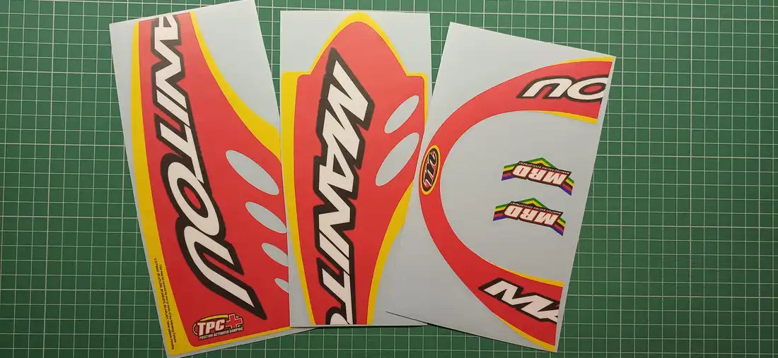 2001 Manitou X-Vert Carbon Yellow Fork Decal Set