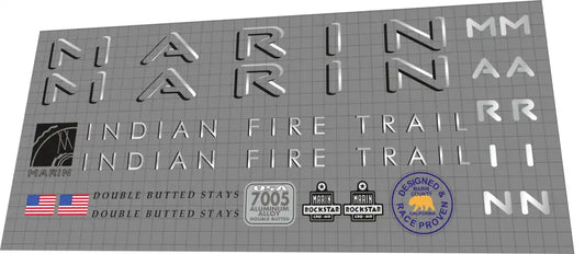 Marin Indian Fire Trail Frame Decal Set - 1994