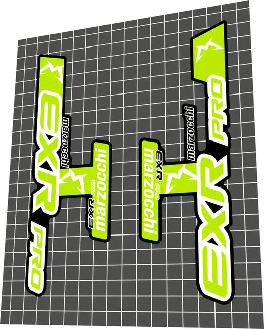 2004 Marzocchi EXR Pro Green Fork Decal Set
