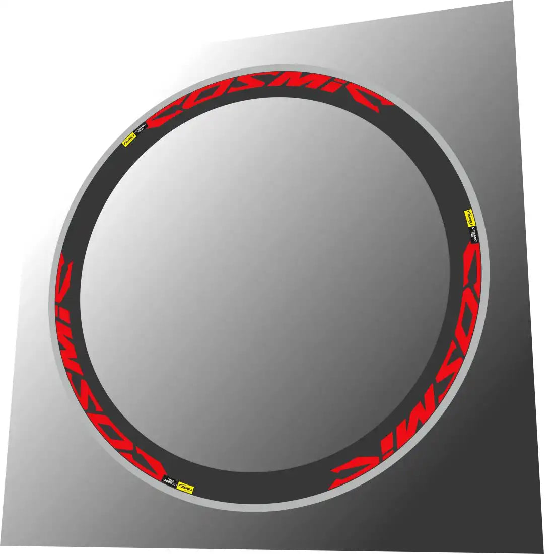 2012 Mavic Cosmic SL Red Rim Decal Set