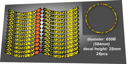 Mavic Deemax Ultimate 650B 27,5" 25mm Black Rim Decal Set