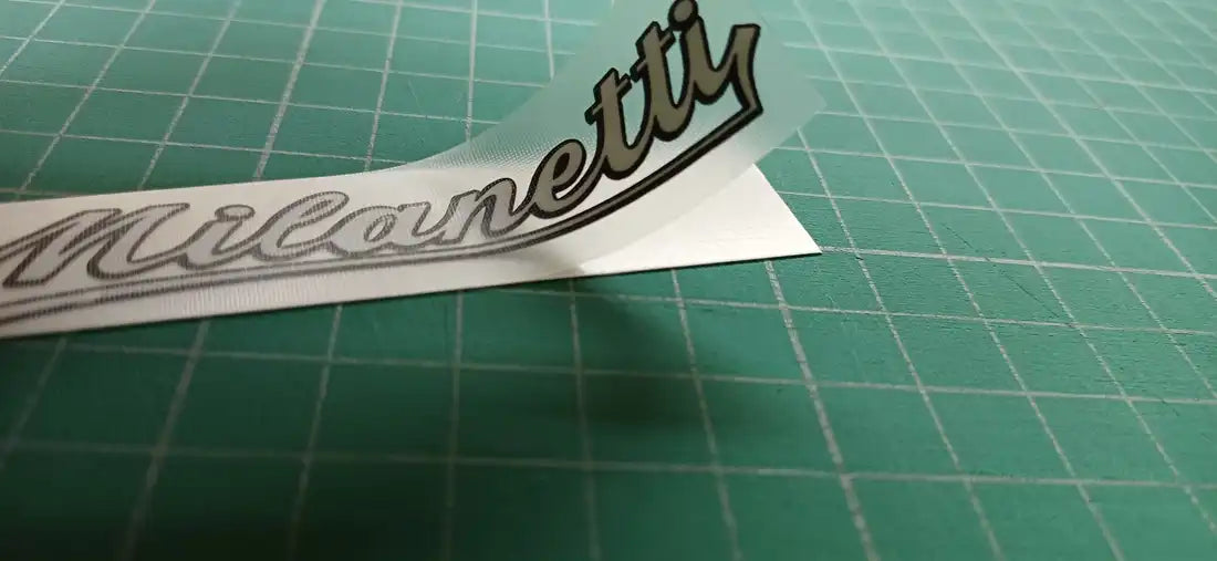1980s Milanetti White Frame Decal Set