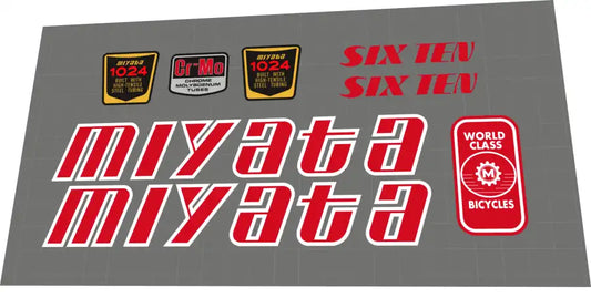 1985 Miyata 610 Frame Decal Set