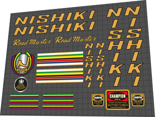1981 Nishiki Road Master Frame Decal Set