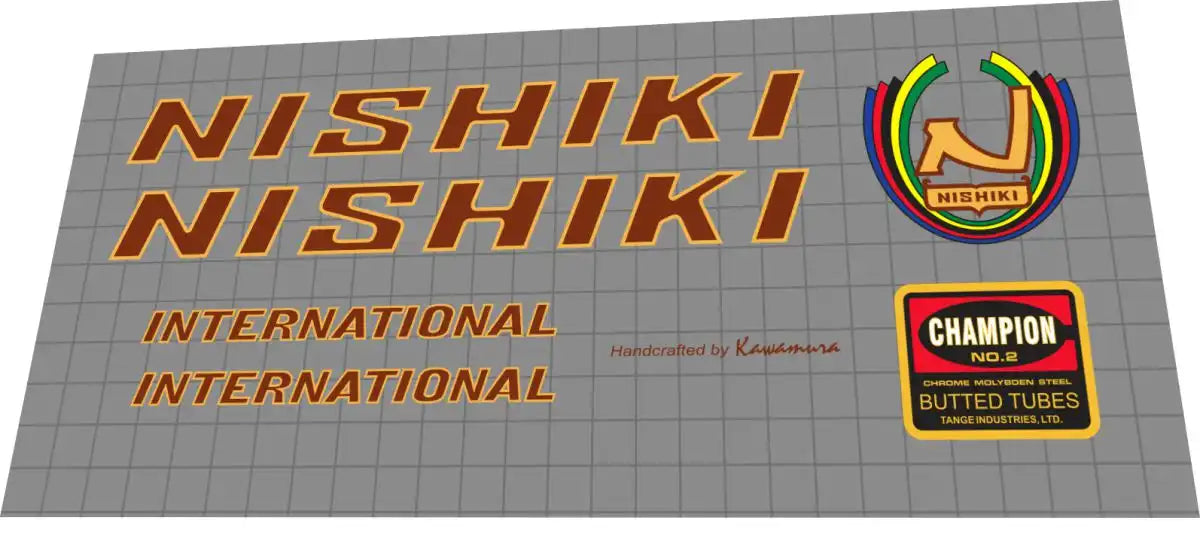 1983 Nishiki International Frame Decal Set