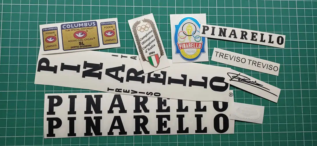 1984-85 Pinarello Treviso SL Black Frame Decal Set