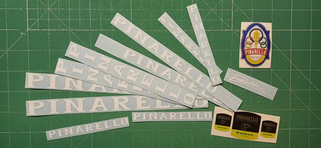 1996 Pinarello Asolo Dolmen White Frame Decal Set