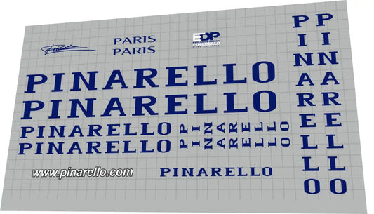 2000 Pinarello Banesto Team Paris Navy Blue Frame Decal Set