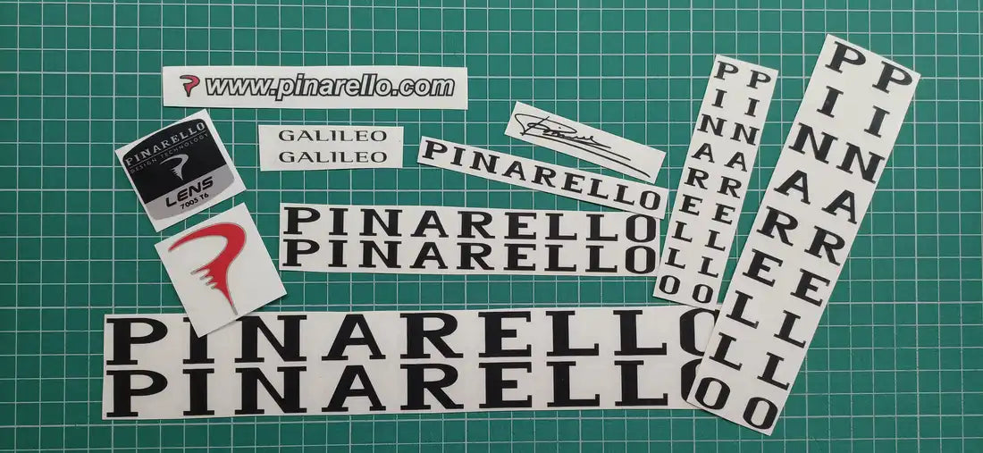 2003 Pinarello Galileo Black Frame Decal Set