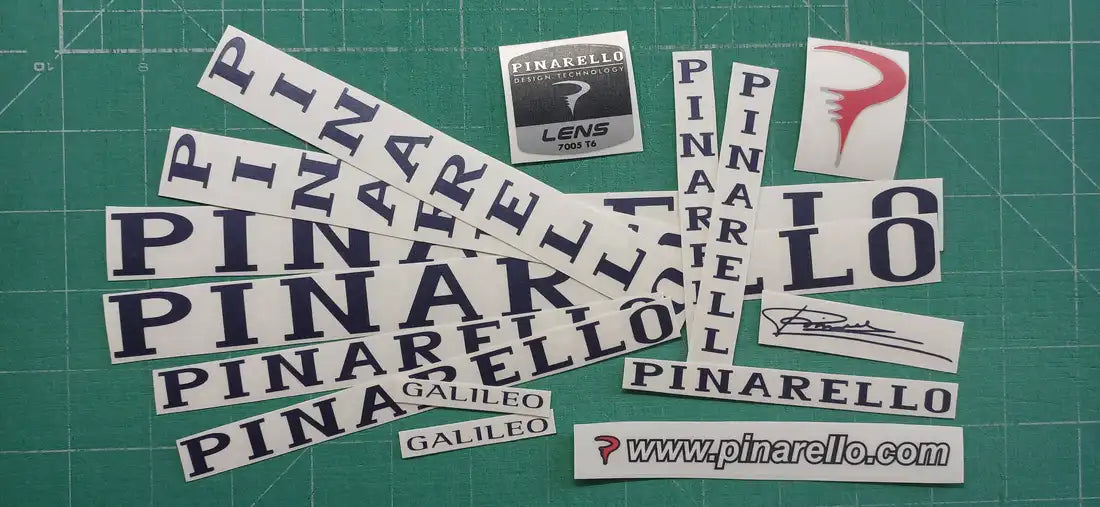 2003 Pinarello Galileo Blue Frame Decal Set
