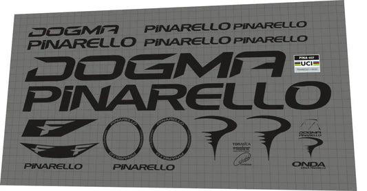 Pinarello Dogma F Black Frame Decal Set - 2023