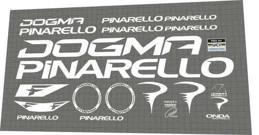 Pinarello Dogma F White Frame Decal Set - 2023
