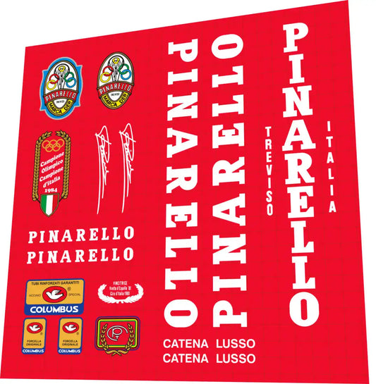 Pinarello Catena Lusso White Frame Decal Set