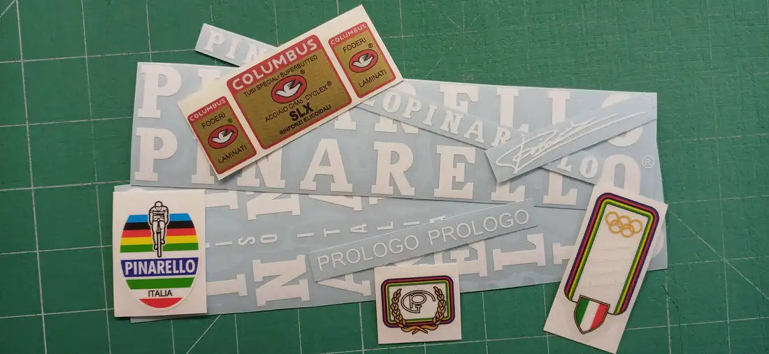 Pinarello Prologo White With SLX Frame Decal Set