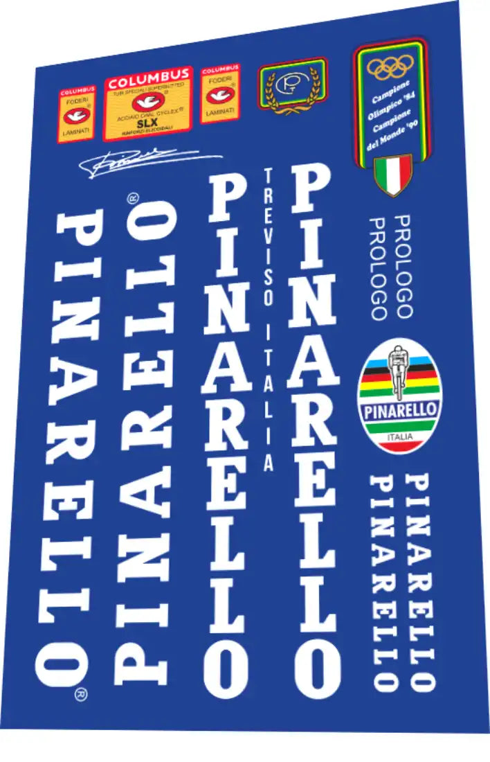 Pinarello Prologo White With SLX Frame Decal Set